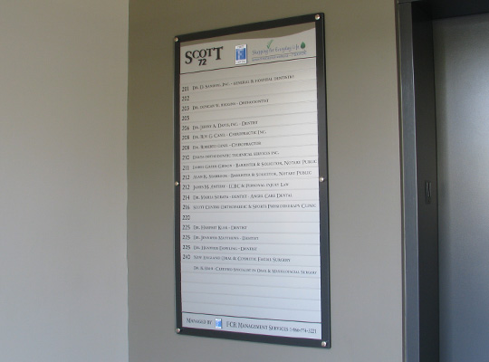 Custom Directory Sign for Commercial Office Buildings