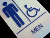 Washroom Door Braille Sign