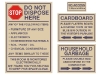 Garbage and Recycling Sign Set