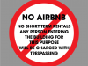 No airbnb 2 - Smoking & Building Regulation Signs
