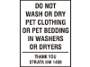 Pet Laundry Rules Sign. (18" x 24" standard size)