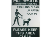 Pet Waste Transmits Disease - Please Keep This Area Clean