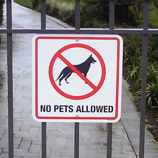 Pet Regulation Signs
