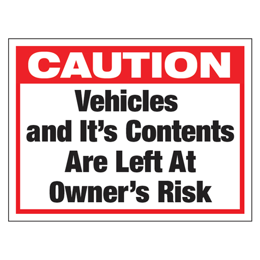 Wavier of Liability Signs