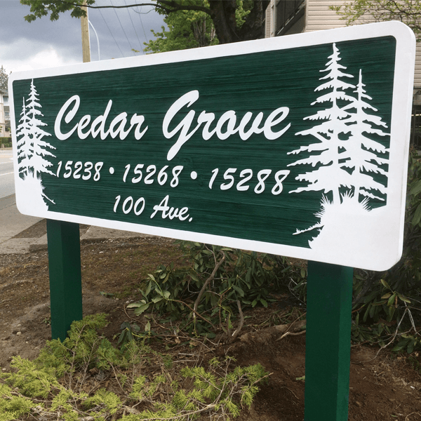 Cedar Grove Signage - Monument Signs