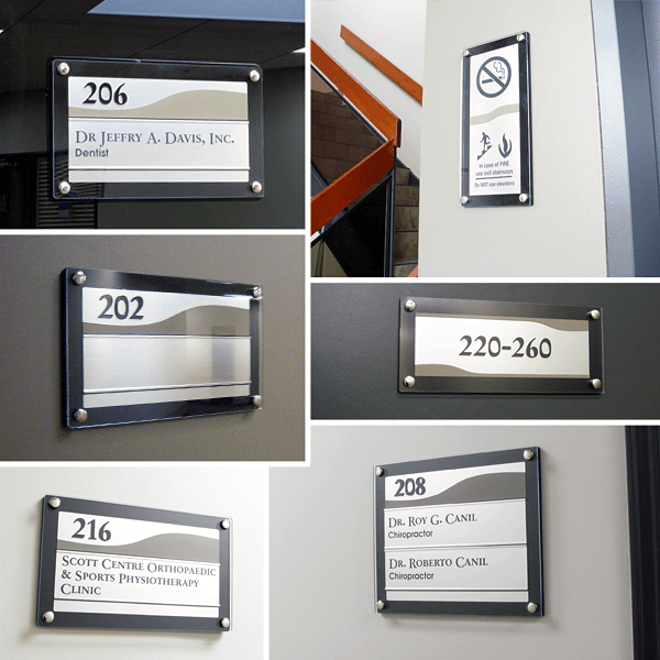 Sign System Collage - Directory Signs