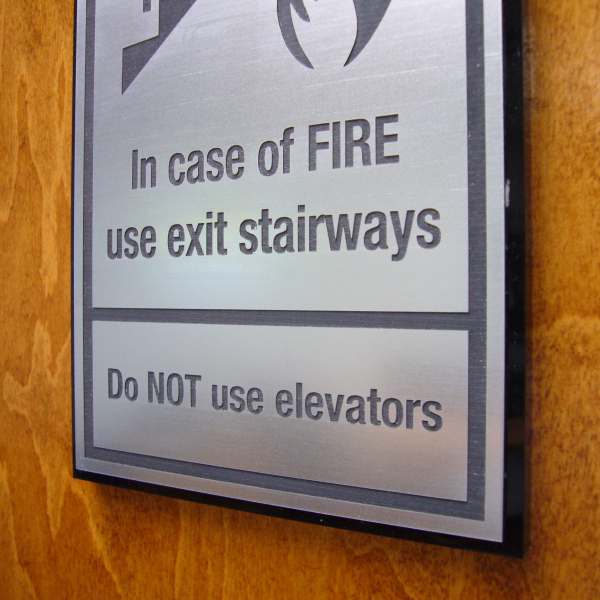 Fire Plan Signs - Close-up