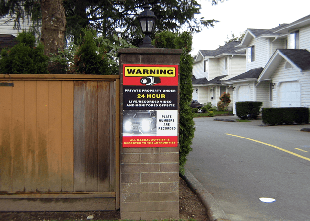 Private Property - Video Surveillance Signs